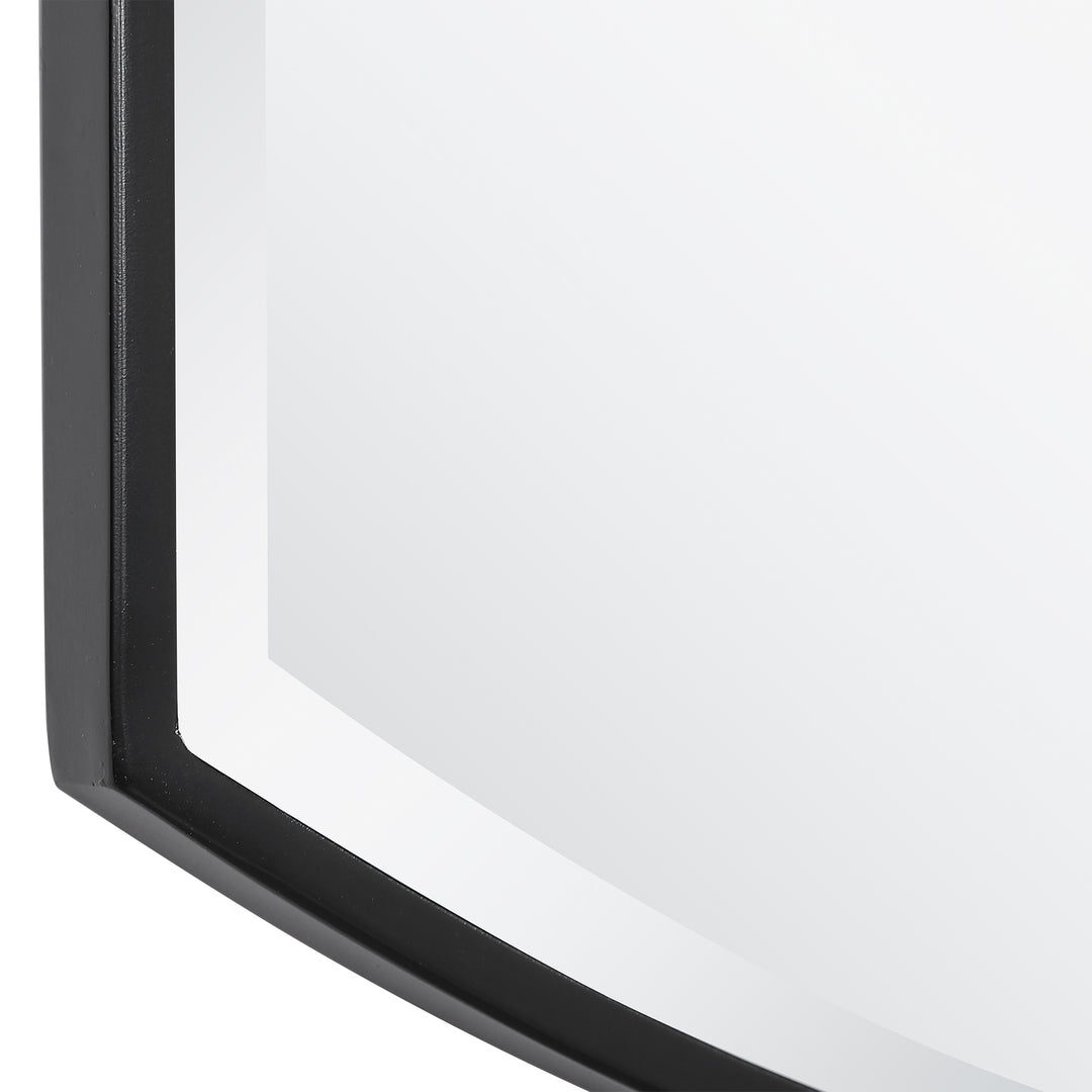 American Home Furniture Uttermost Shield Shaped Iron Mirror