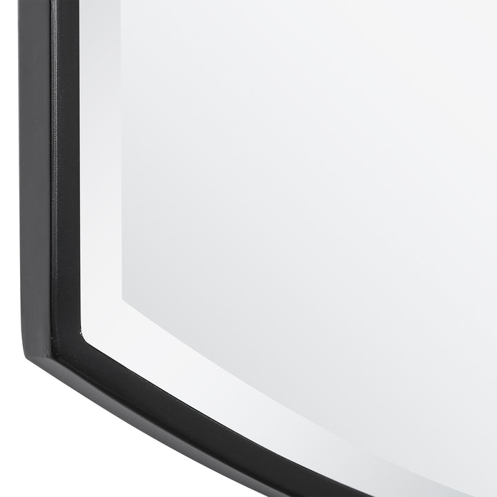 American Home Furniture Uttermost Shield Shaped Iron Mirror