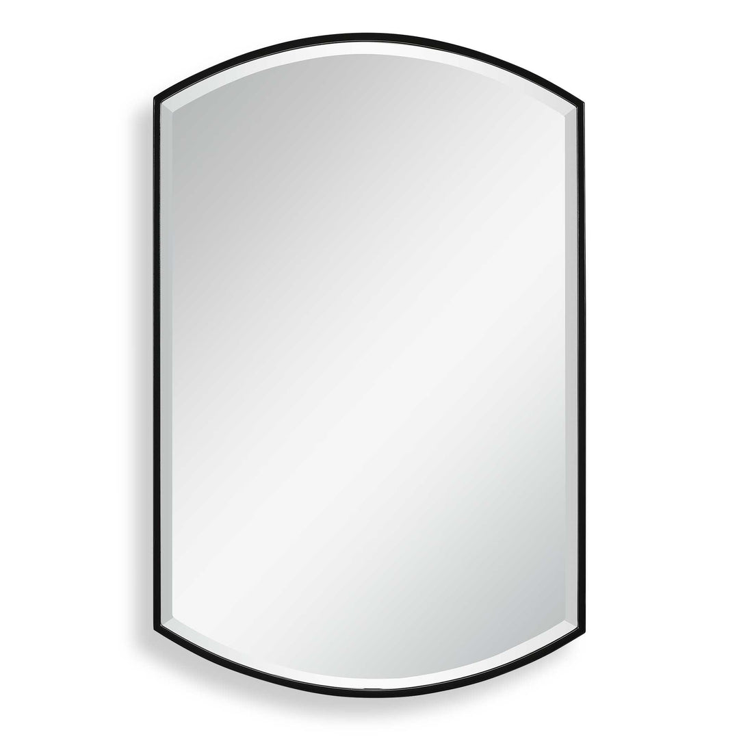 American Home Furniture Uttermost Shield Shaped Iron Mirror