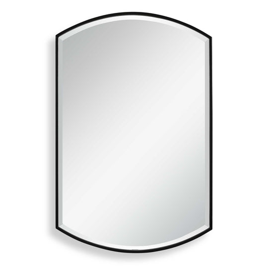 American Home Furniture Uttermost Shield Shaped Iron Mirror