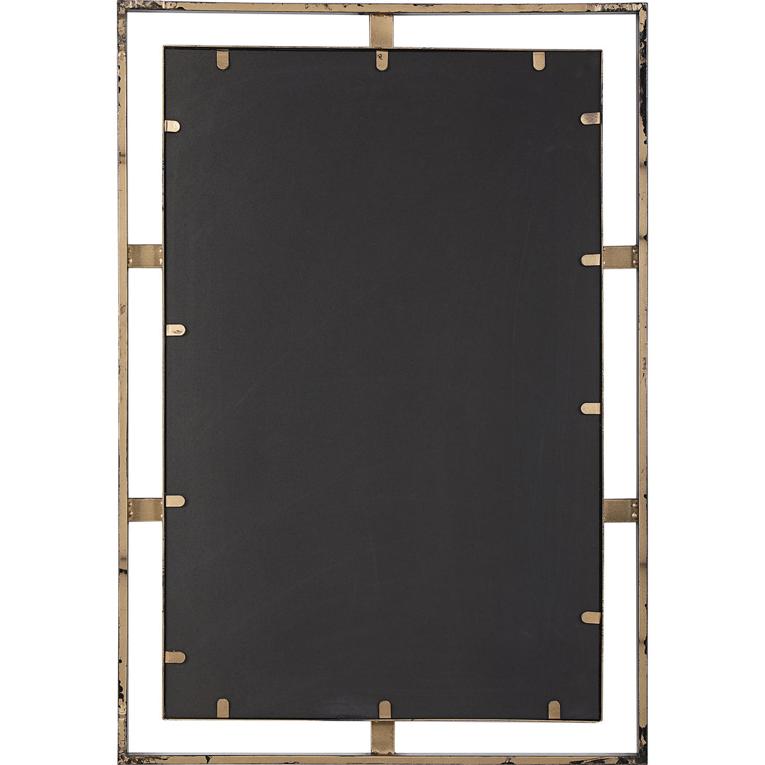 American Home Furniture Uttermost Carrizo Gold & Bronze Rectangle Mirror