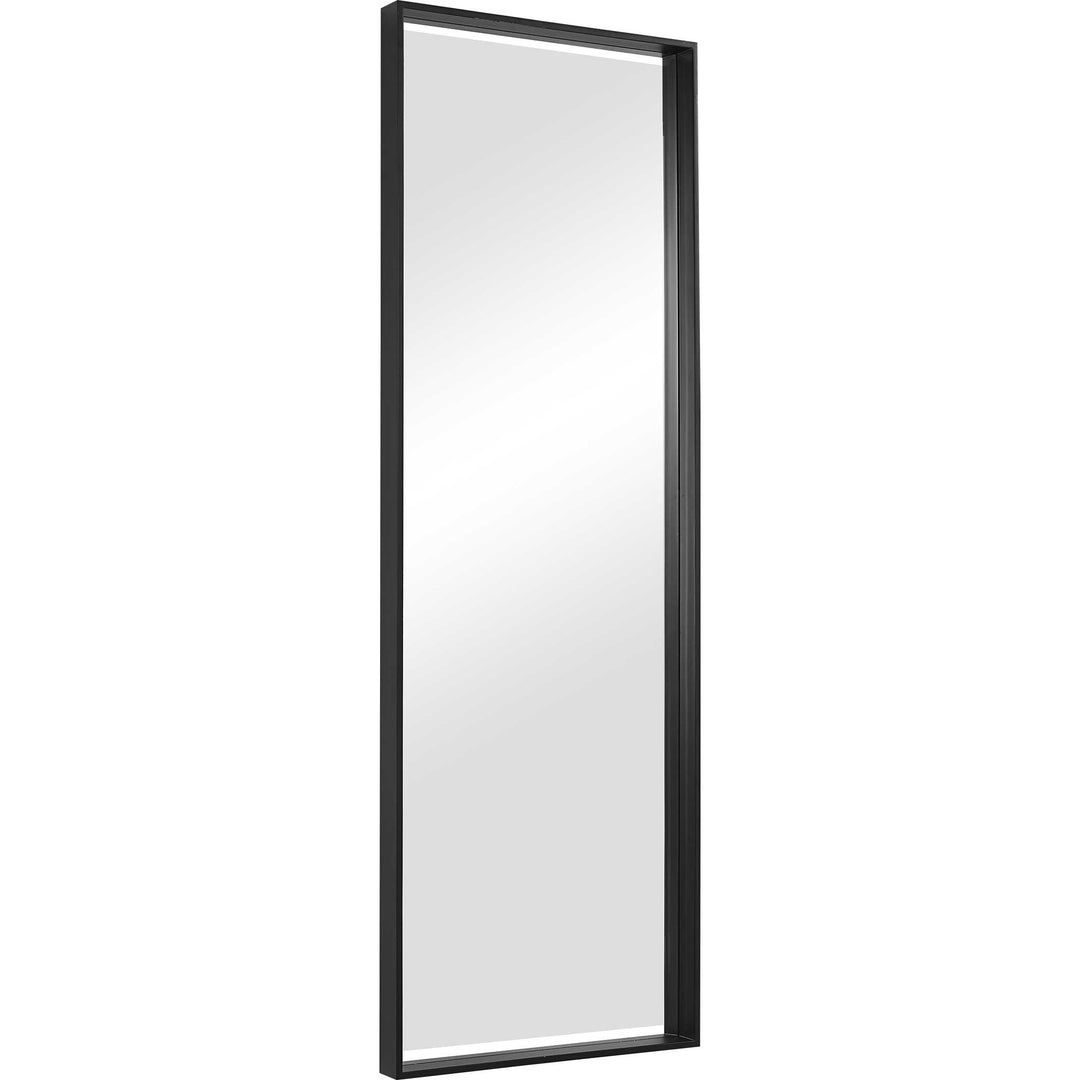 American Home Furniture Uttermost Kahn Oversized Black Rectangular Mirror