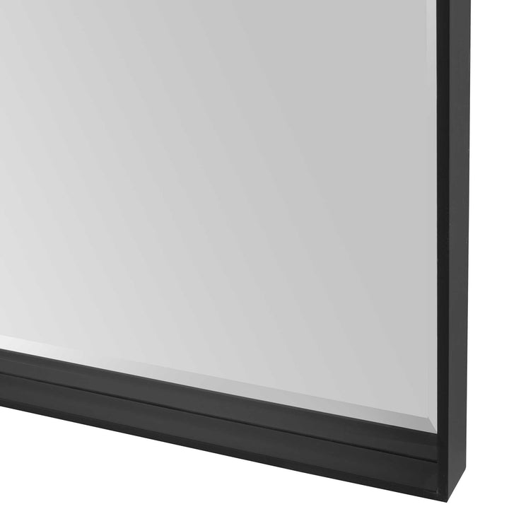 American Home Furniture Uttermost Kahn Oversized Black Rectangular Mirror
