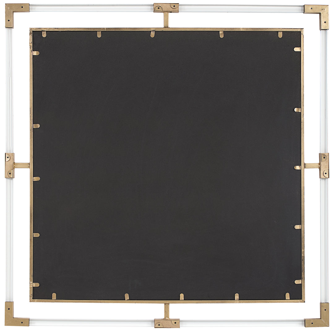 American Home Furniture Uttermost Balkan Golden Square Mirror