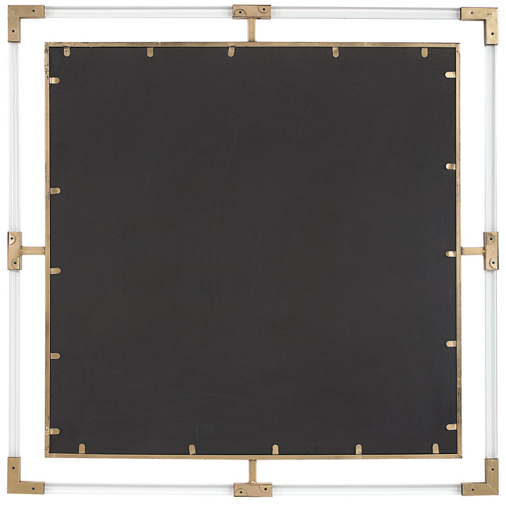 American Home Furniture Uttermost Balkan Golden Square Mirror