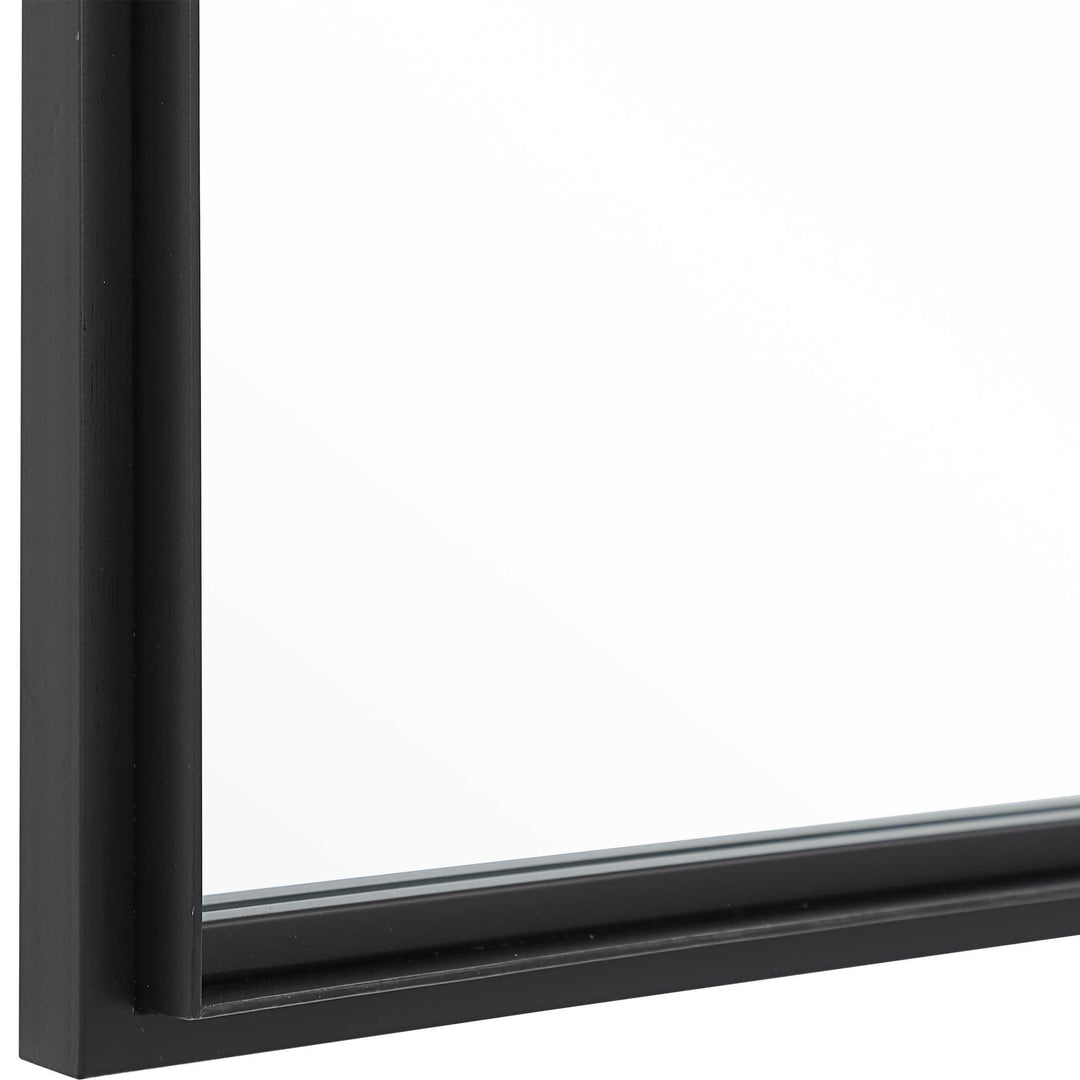 American Home Furniture Uttermost Rousseau Iron Window Mirror