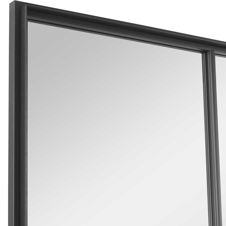 American Home Furniture Uttermost Rousseau Iron Window Mirror