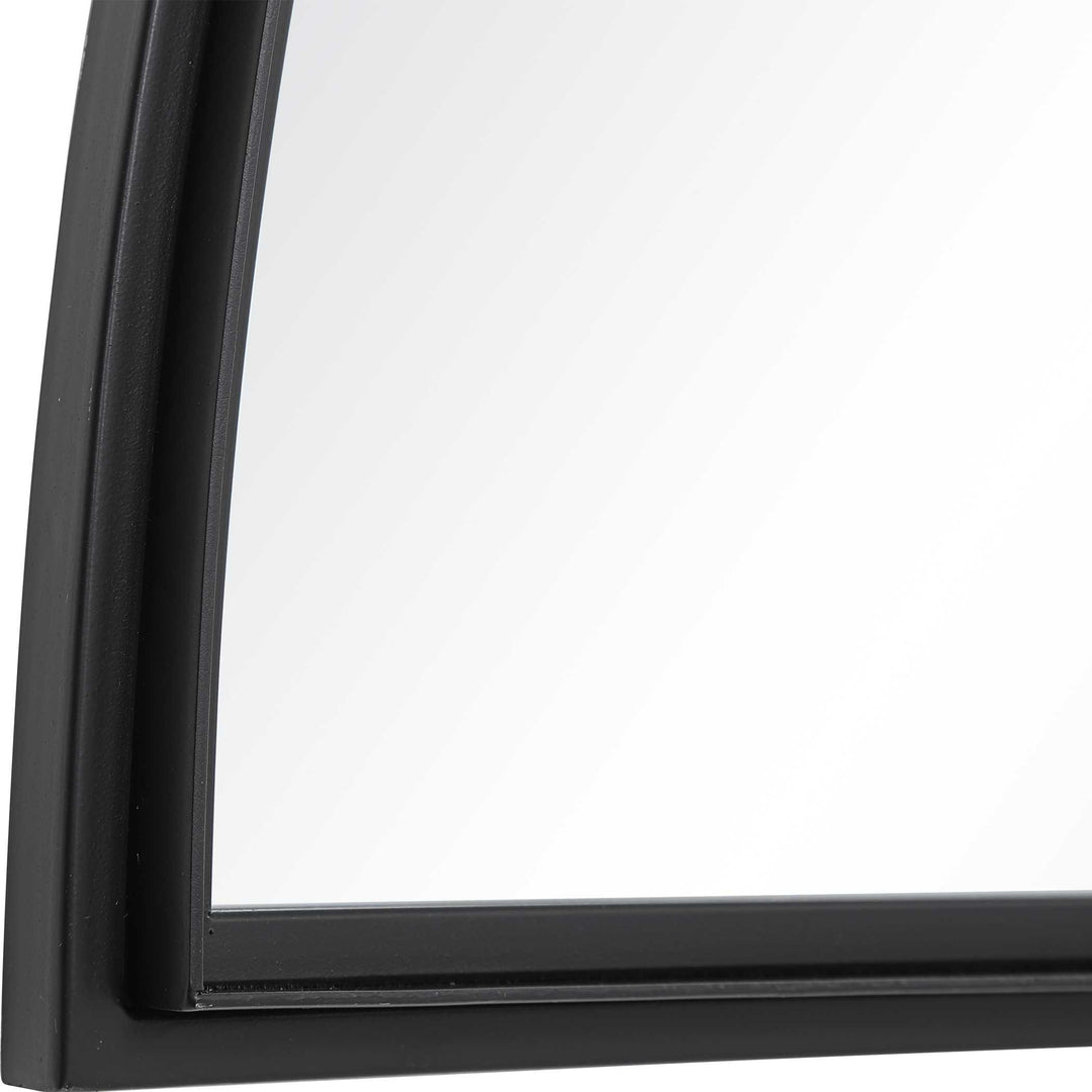 American Home Furniture Uttermost Rousseau Iron Window Arch Mirror