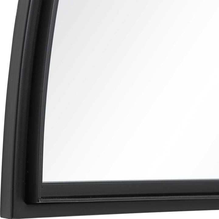 American Home Furniture Uttermost Rousseau Iron Window Arch Mirror