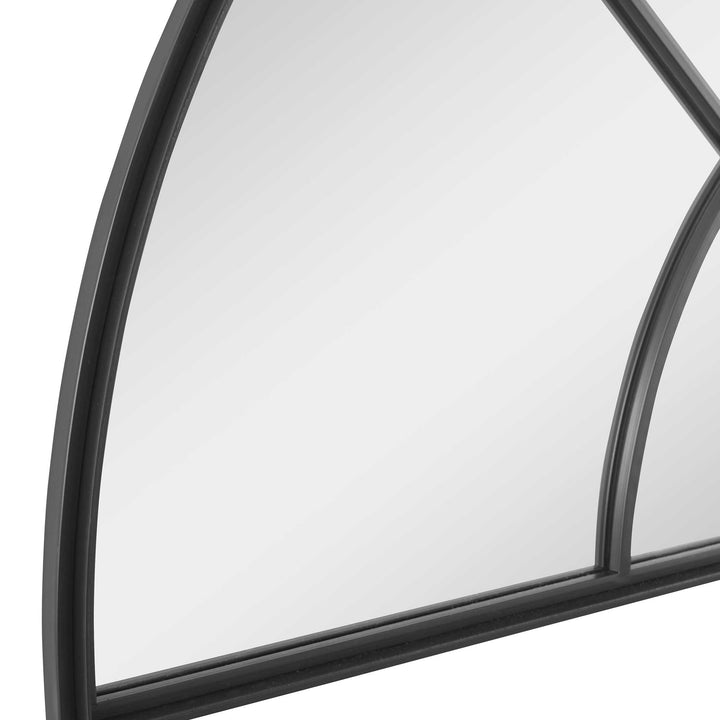 American Home Furniture Uttermost Rousseau Iron Window Arch Mirror