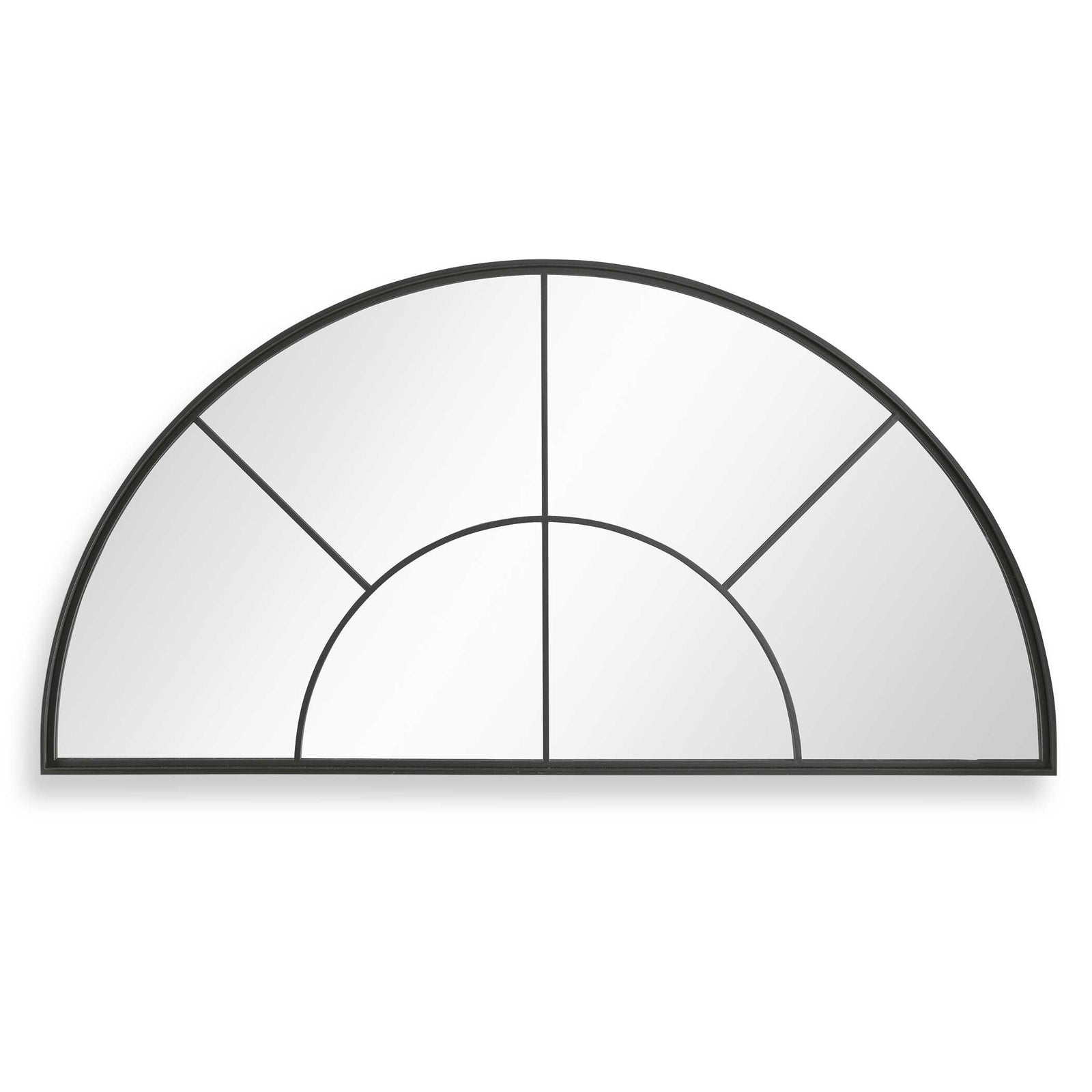American Home Furniture Uttermost Rousseau Iron Window Arch Mirror