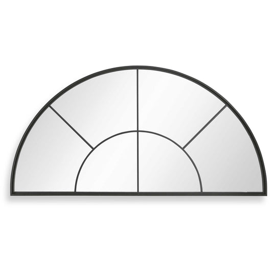 American Home Furniture Uttermost Rousseau Iron Window Arch Mirror