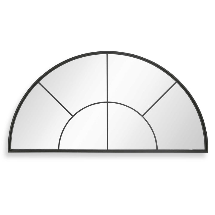 American Home Furniture Uttermost Rousseau Iron Window Arch Mirror