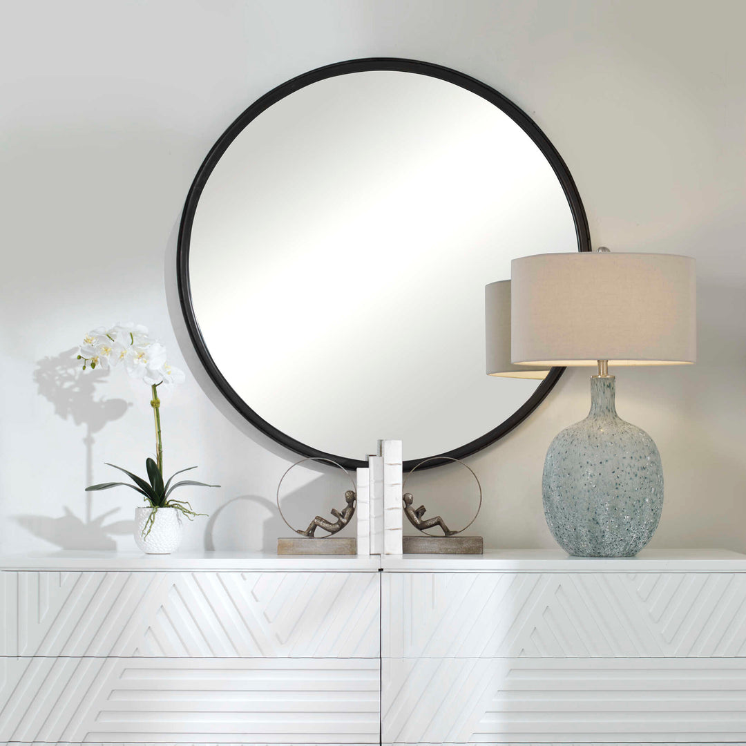 American Home Furniture Uttermost Dawsyn Round Mirror