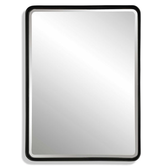 American Home Furniture Uttermost Crofton Black Large Mirror