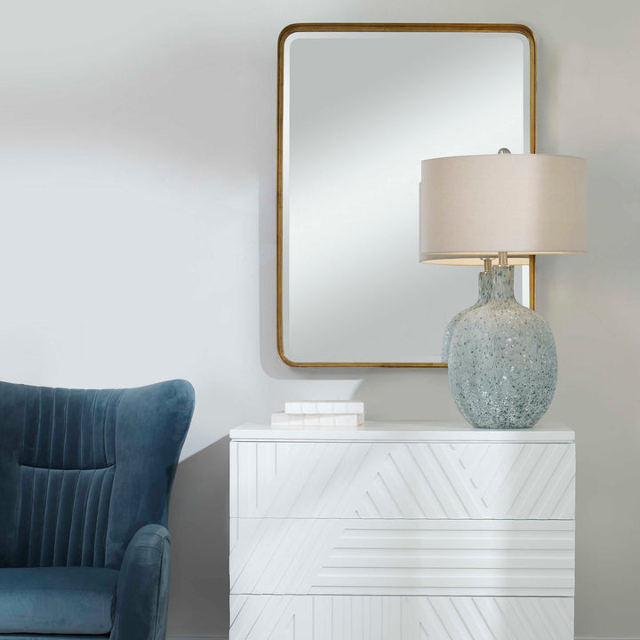 American Home Furniture Uttermost Crofton Gold Large Mirror