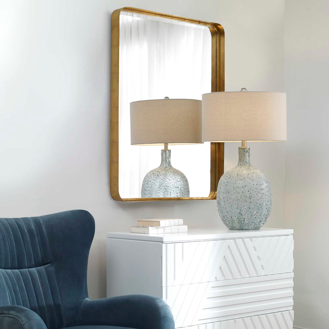 American Home Furniture Uttermost Crofton Gold Large Mirror