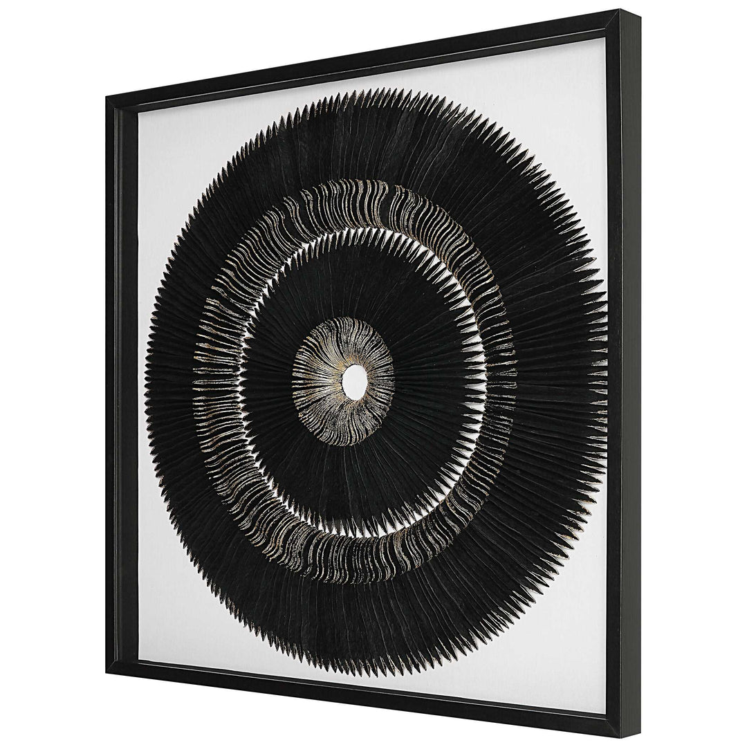 American Home Furniture Uttermost Sandara Black And Gold Shadow Box