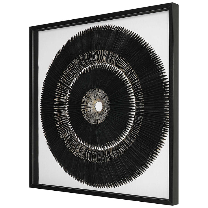 American Home Furniture Uttermost Sandara Black And Gold Shadow Box