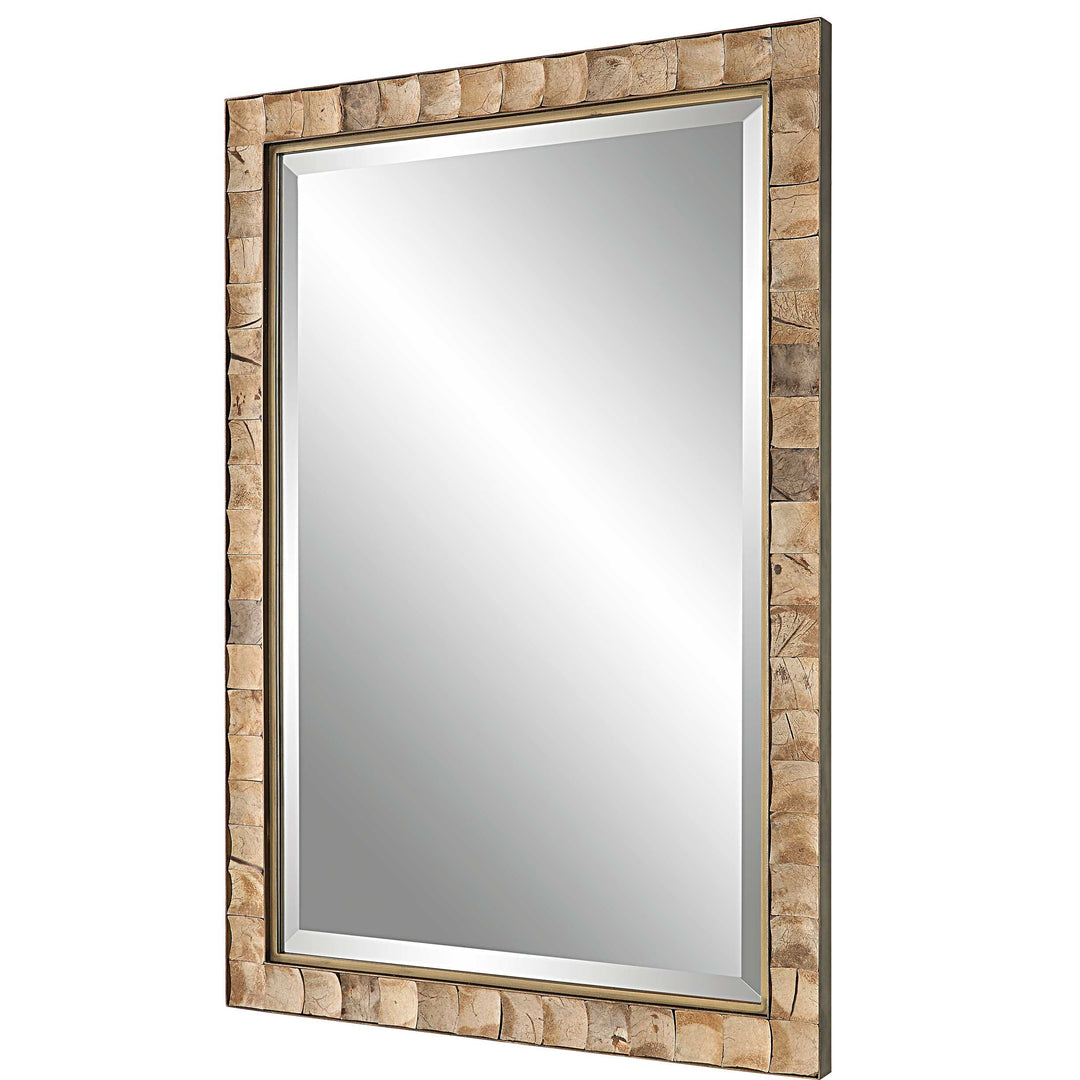 American Home Furniture Uttermost Cocos Coconut Shell Mirror