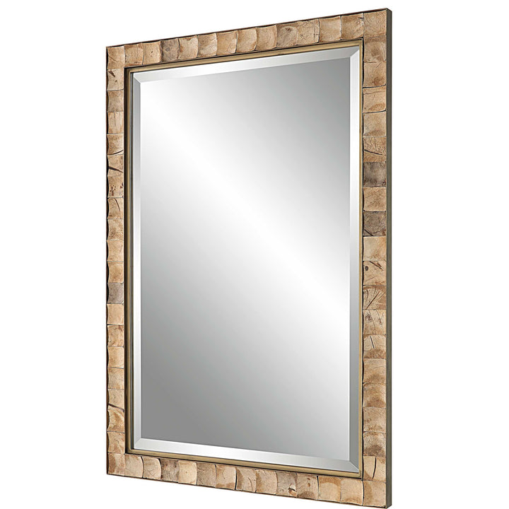 American Home Furniture Uttermost Cocos Coconut Shell Mirror
