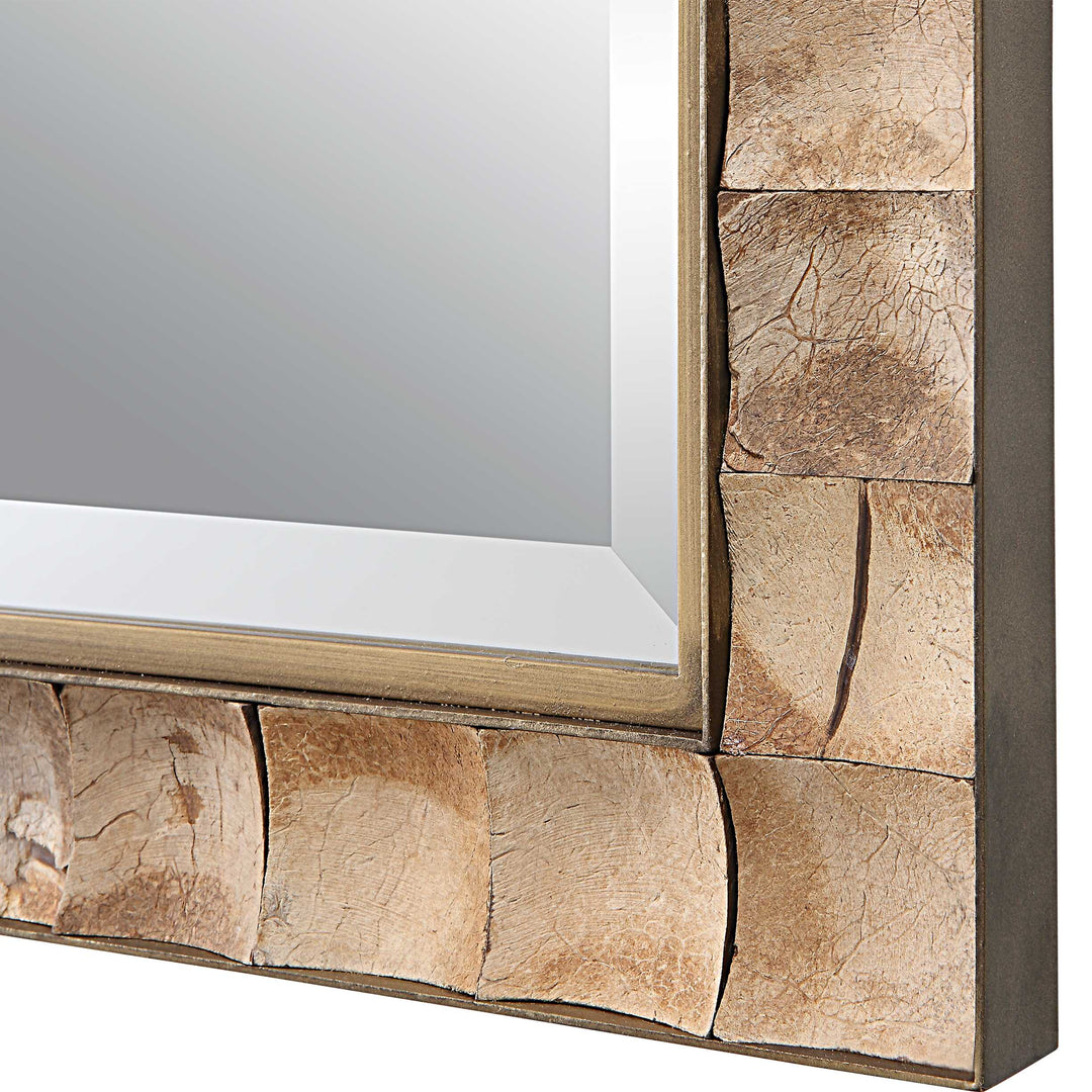 American Home Furniture Uttermost Cocos Coconut Shell Mirror