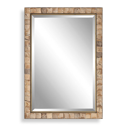 American Home Furniture Uttermost Cocos Coconut Shell Mirror