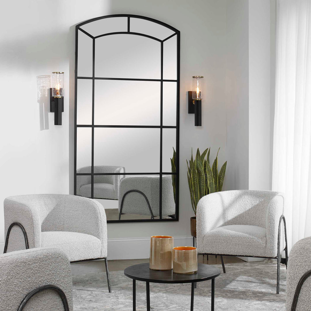 American Home Furniture Uttermost Camber Oversized Arch Mirror