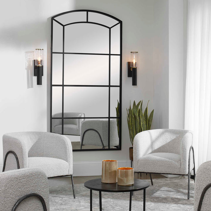American Home Furniture Uttermost Camber Oversized Arch Mirror