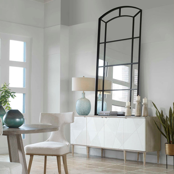 American Home Furniture Uttermost Camber Oversized Arch Mirror