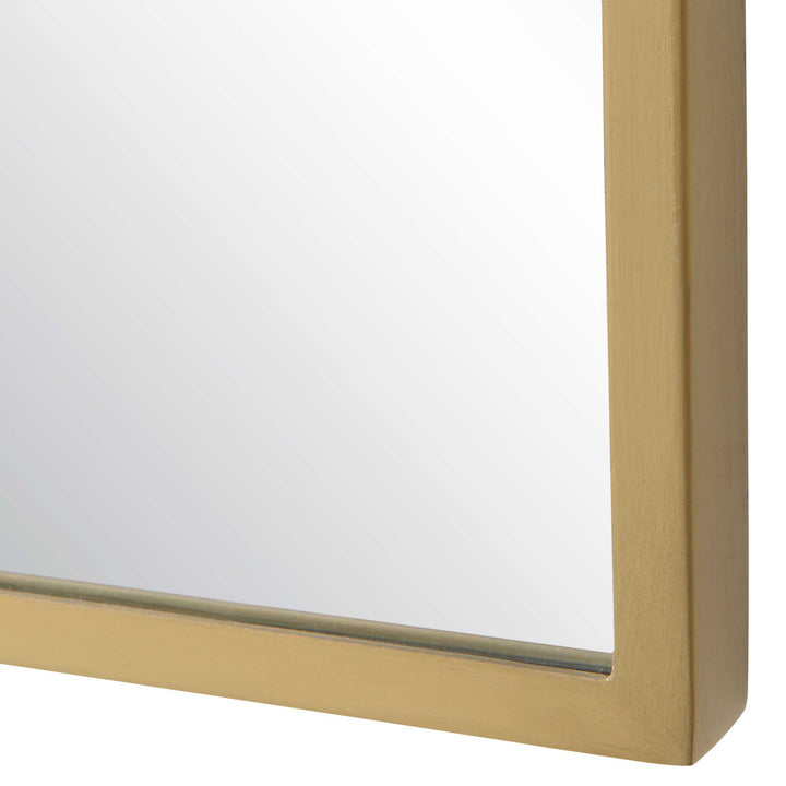 American Home Furniture Uttermost Caddington Tall Brass Mirror