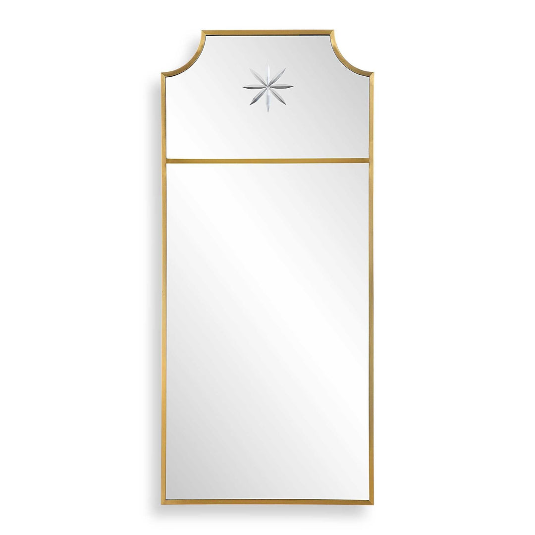 Caddington Tall Brass Mirror - AmericanHomeFurniture