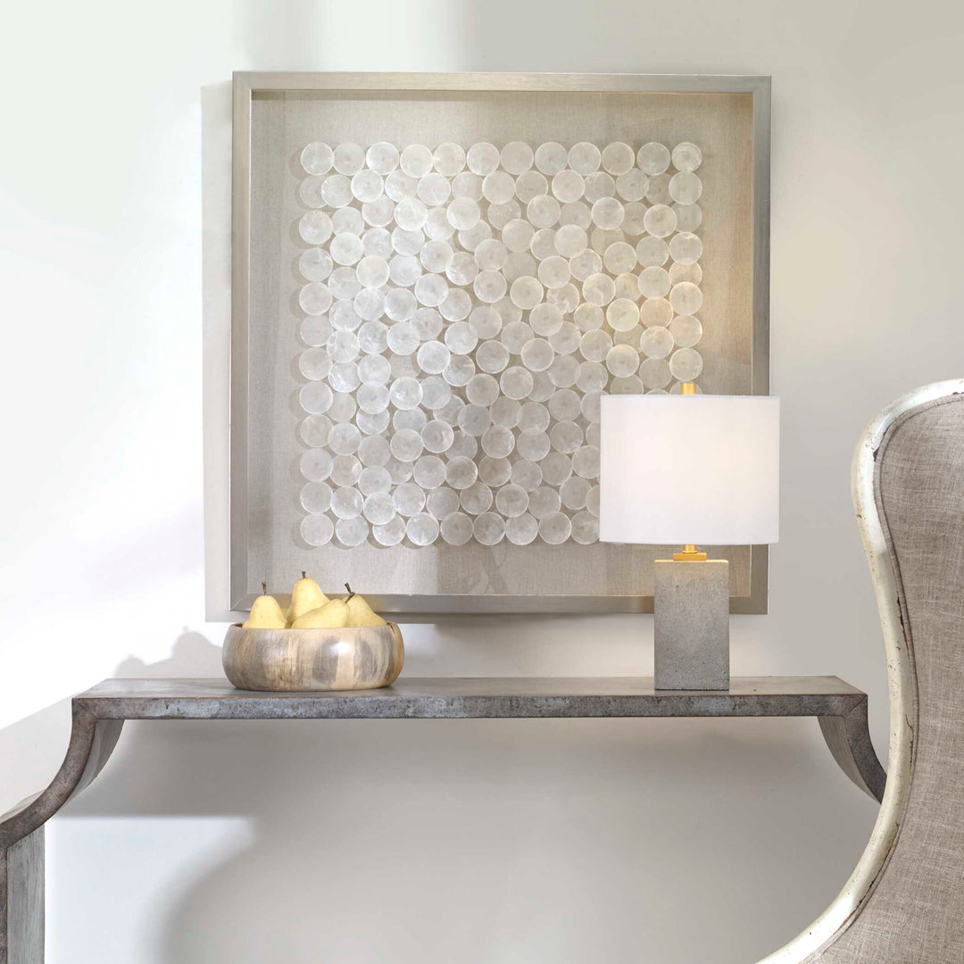 American Home Furniture Uttermost Roxas Capiz Shell Shadow Box