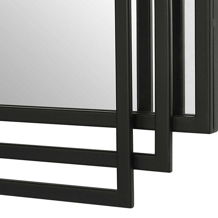 American Home Furniture Uttermost Amherst Black Iron Mirror