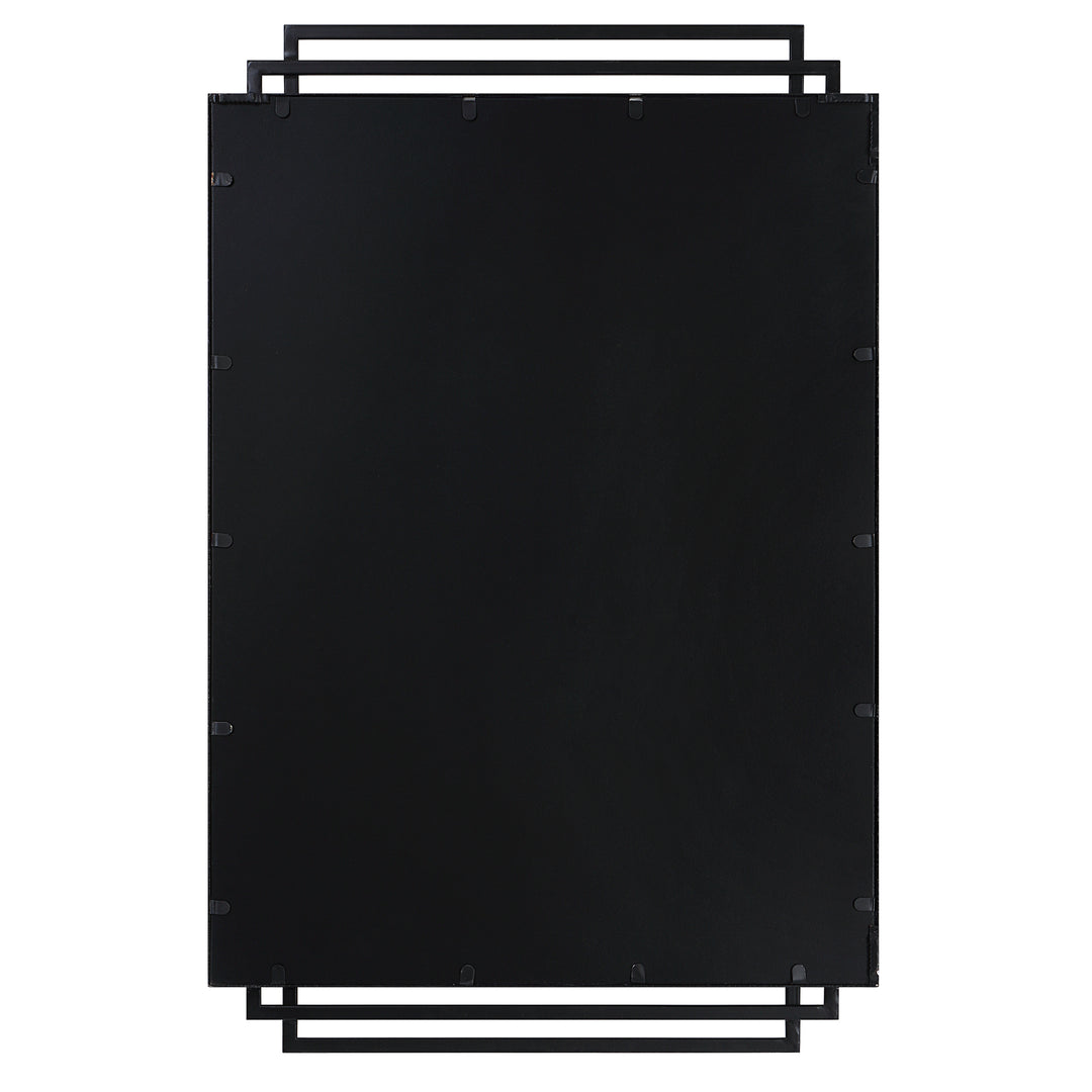American Home Furniture Uttermost Amherst Black Iron Mirror