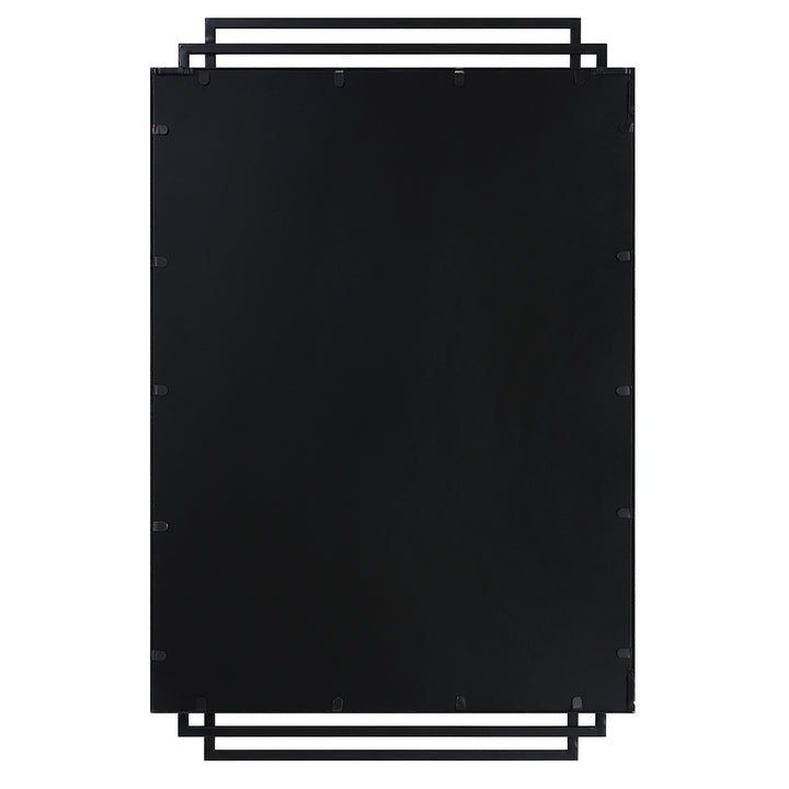 American Home Furniture Uttermost Amherst Black Iron Mirror