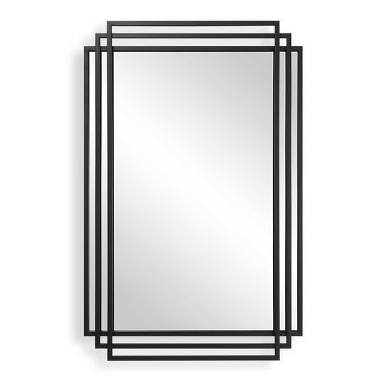 American Home Furniture Uttermost Amherst Black Iron Mirror