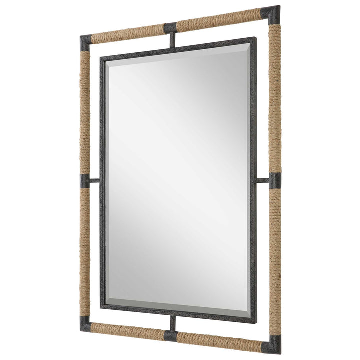 American Home Furniture Uttermost Melville Iron & Rope Mirror