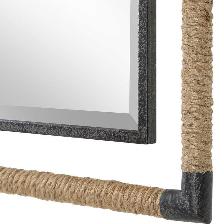 American Home Furniture Uttermost Melville Iron & Rope Mirror