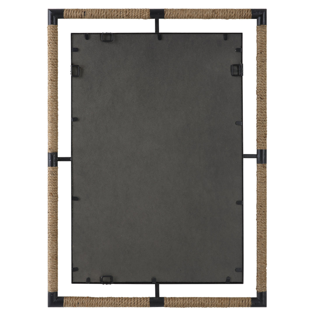 American Home Furniture Uttermost Melville Iron & Rope Mirror