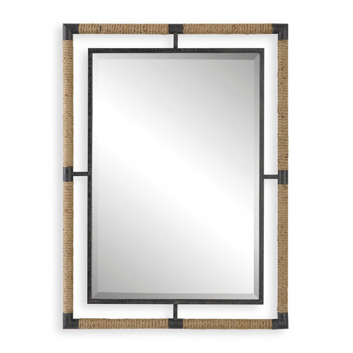 American Home Furniture Uttermost Melville Iron & Rope Mirror