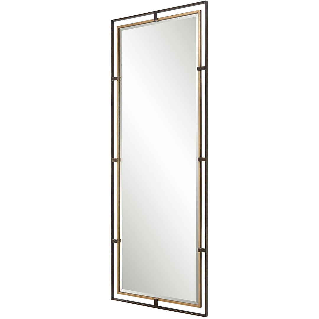 American Home Furniture Uttermost Carrizo Tall Bronze & Gold Mirror