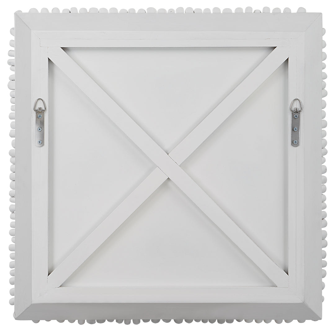 American Home Furniture Uttermost Portside White Wood Wall Panel