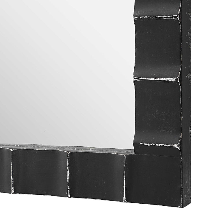 American Home Furniture Uttermost Dandridge Black Industrial Mirror