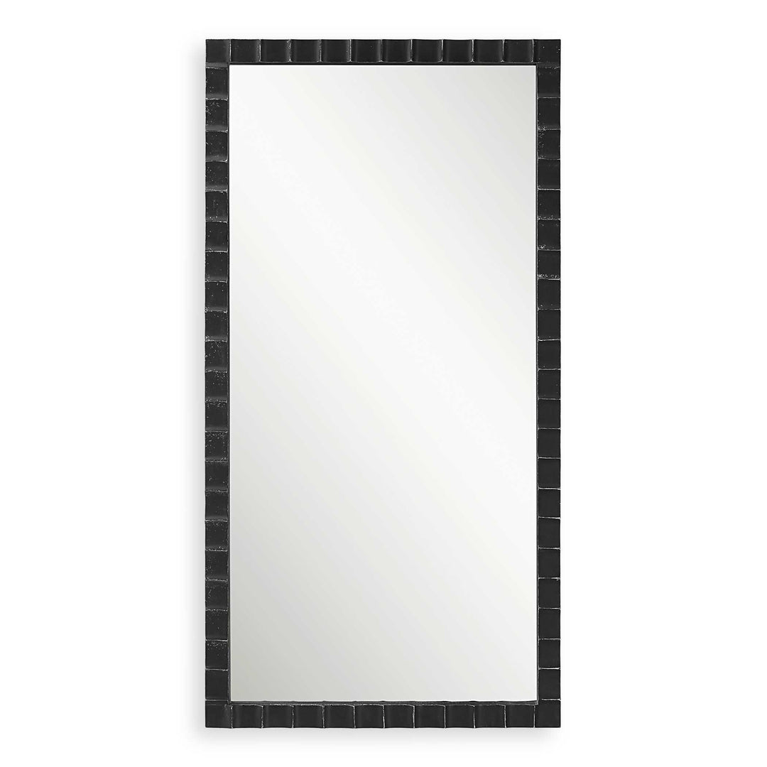 Dandridge Black Industrial Mirror - AmericanHomeFurniture