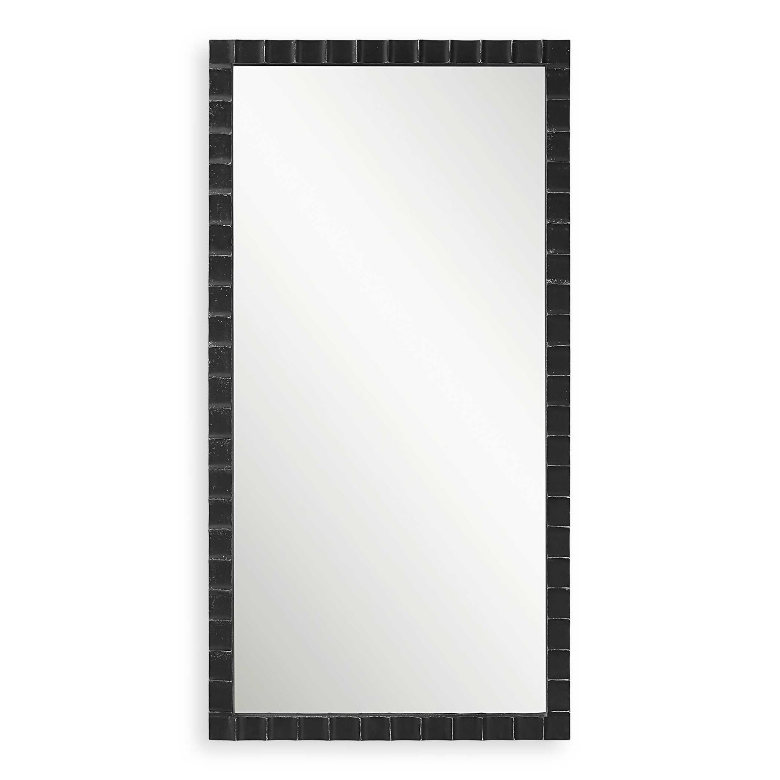 American Home Furniture Uttermost Dandridge Black Industrial Mirror