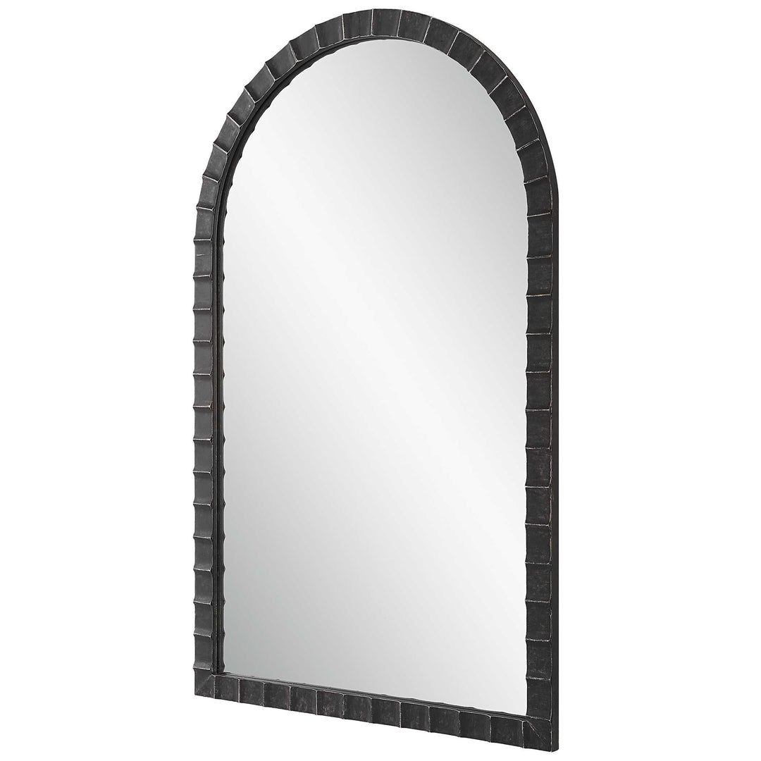 American Home Furniture Uttermost Dandridge Black Arch Mirror