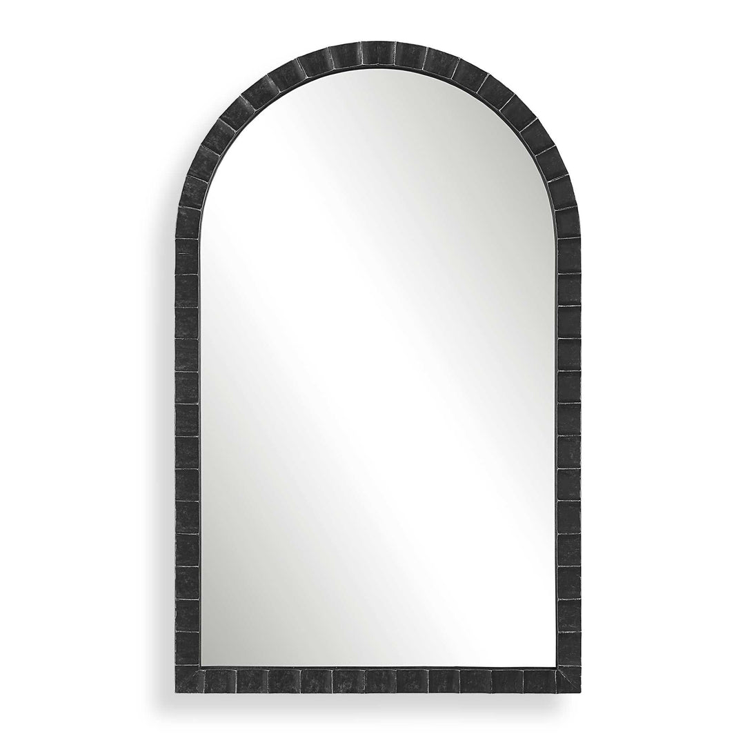 American Home Furniture Uttermost Dandridge Black Arch Mirror