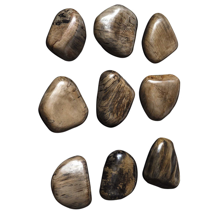 American Home Furniture Uttermost Pebbles Walnut Wood Wall Décor Set of 9