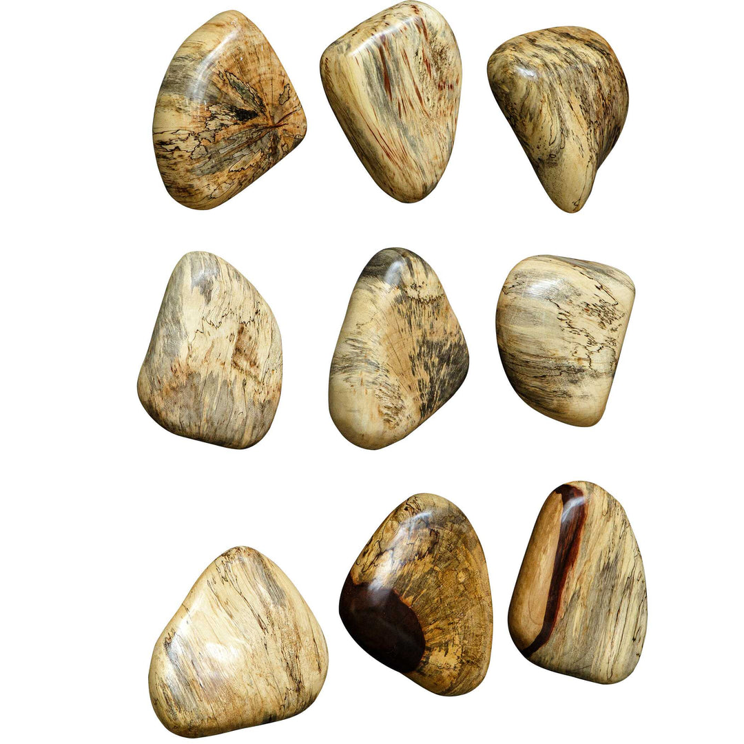 American Home Furniture Uttermost Pebbles Blonde Wood Wall Décor Set of 9